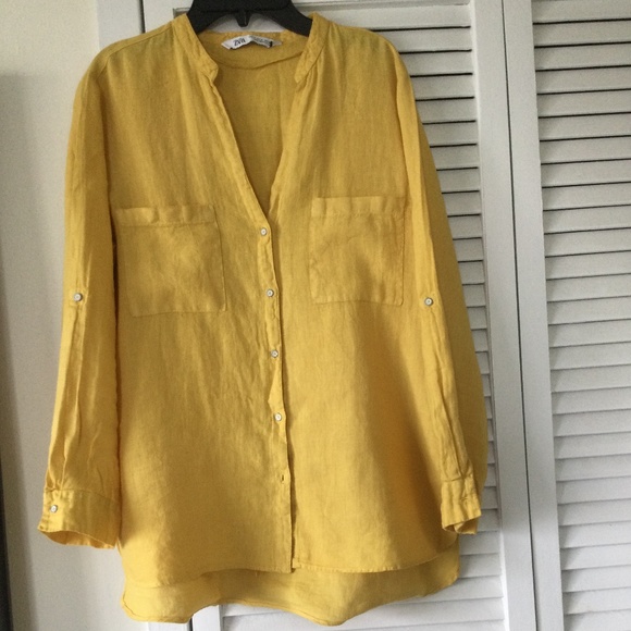 Zara Tops Zara Linen Top Poshmark